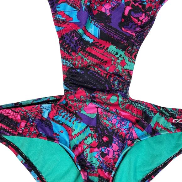 Dolfin Bellas Small Mystik Monokini Swimsuit UPF 50 Padded Criss Cross Tie Strap - Picture 4 of 9